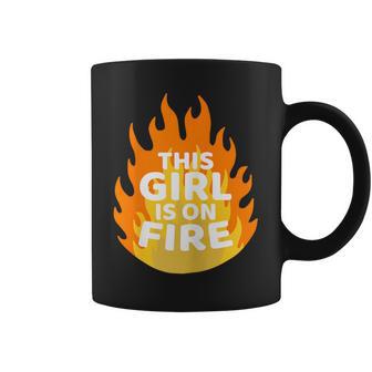 Unstoppable Flame This Girl Is On Fire Coffee Mug - Monsterry AU