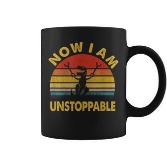 Now I Am Unstoppable T-Rex Coffee Mug - Monsterry