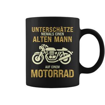 Unterschätze Niemals Alten Mann Motorrad Opa Papa Geschenk Tassen - Geschenkecke