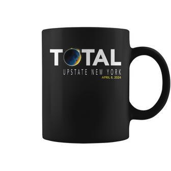 Upstate New York April 8 Total Solar Eclipse 2024 Coffee Mug - Monsterry DE