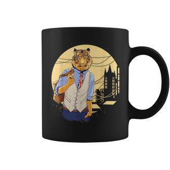 Urban Hipster Tiger Animal Graphic Coffee Mug - Monsterry AU