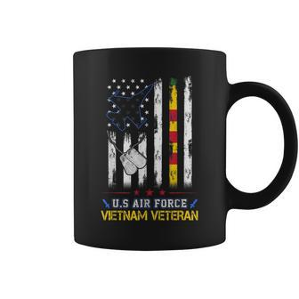 Us Air Force Vietnam Veteran Usaf Veteran Usa Flag Coffee Mug - Monsterry DE