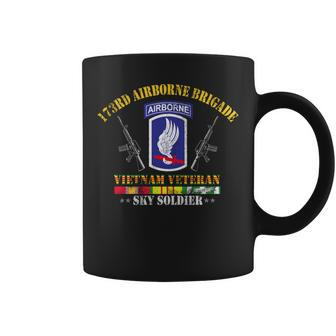 US Army 173Rd Airborne Brigade Vietnam Veteran Flag Vintage Coffee Mug - Monsterry