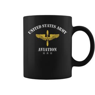 US Army Aviation Veteran Military Veterans Day Mens Coffee Mug - Seseable