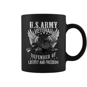 Us Army Veteran Defender Of Liberty Proud Us Army Veteran Coffee Mug - Monsterry DE