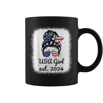 Us Citizen Est 2024 Citizenship New Usa Citizen Girl Coffee Mug - Monsterry UK