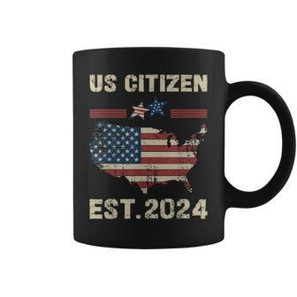 Us Citizen Est 2024 Immigrant New American Citizenship Party Coffee Mug - Seseable
