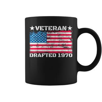 Us Military Veteran Drafted 1970 Vietnam War American Flag Coffee Mug - Monsterry DE