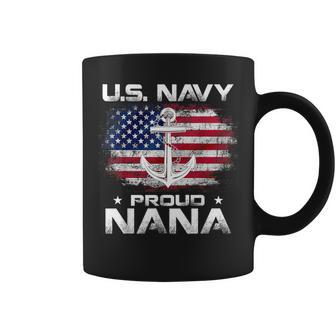 Us Navy Proud Nana With American Flag Veteran Coffee Mug - Monsterry AU