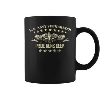 Us Navy Sub Veteran Submariner Pride Runs Deep Coffee Mug - Monsterry CA
