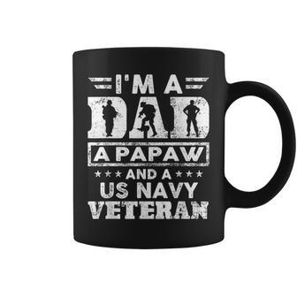 Us Navy Veteran Papaw I'm A Dad A Papaw And Us Navy Coffee Mug - Monsterry UK