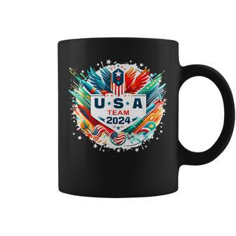 Usa 2024 Go United States Sport Usa Team 2024 Usa Coffee Mug | Mazezy DE