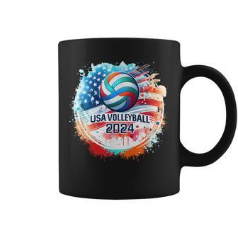 Usa 2024 Summer Games Volleyball America Sports 2024 Usa Coffee Mug | Mazezy UK