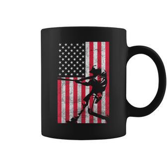 Usa American Flag Baseball Red White Blue 4Th Of July Top Coffee Mug - Monsterry DE