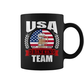 Usa Drinking Team American Flag 4Th Of July Idea Coffee Mug - Monsterry UK