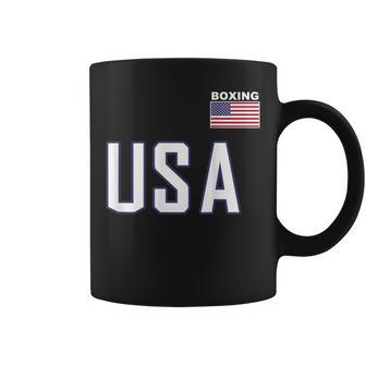 Usa Flag Boxing Cool Boxer Training Equipment Women Coffee Mug - Monsterry