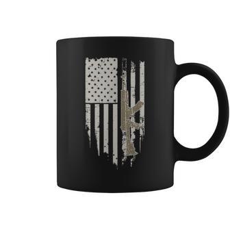 Usa Flag Guns Weapons Rifles 2A Amendment Fathers Day Coffee Mug - Monsterry UK