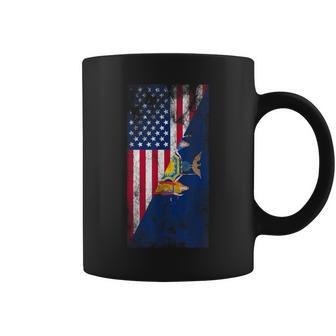 Usa New York Flags United States Of America New Yorker Coffee Mug - Monsterry