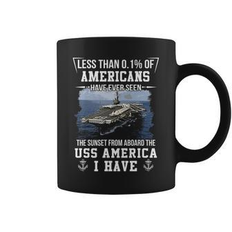 Uss America Cv 66 Cva 66 Sunset Coffee Mug | Mazezy