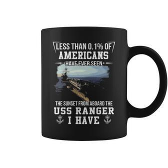 Uss Ranger Cv 61 Cva 61 Sunset Coffee Mug | Mazezy
