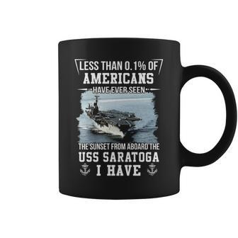 Uss Saratoga Cv 60 Cva 60 Sunset Coffee Mug | Mazezy