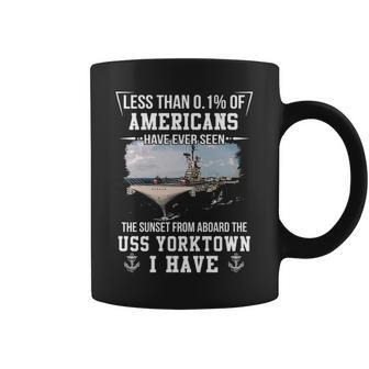 Uss Yorktown Cv 10 Sunset Coffee Mug | Mazezy