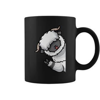 Valais Blacknose Sheep On Side Walliser Schwarznasenschaf Coffee Mug - Monsterry