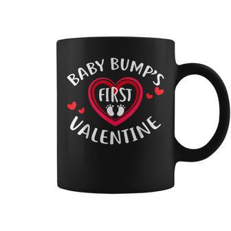 Valentine Baby Bump First Valentine Pregnancy Coffee Mug - Monsterry UK