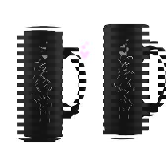 Valentines Day Finger Heart Kpop Korean Girls Coffee Mug - Thegiftio UK