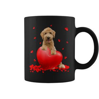 Valentines Day Golden Doodle Heart Dog Lovers Coffee Mug - Monsterry AU