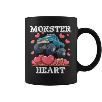 Valentines Day Monster Truck Heart Coffee Mug - Thegiftio UK
