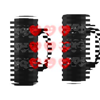 Valentines Day Silly Faces Hearts Boys Girls Coffee Mug - Monsterry