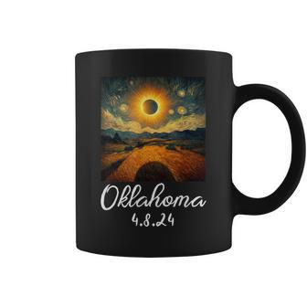 Van Gogh Oklahoma Total Solar Eclipse April 8 2024 Coffee Mug | Mazezy