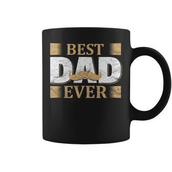 Vatertagaterintage Mustache Best Dad Ever Papa Tassen - Geschenkecke