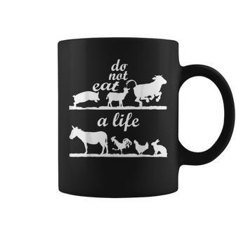 Vegan Animal Do Not Eat Life Raw Diet Vegi Coffee Mug - Monsterry DE