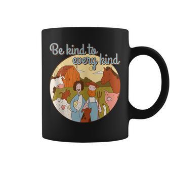 Vegan Bee Kind To Every Kind Animal Meat Vegetarian Vegan Coffee Mug - Monsterry CA