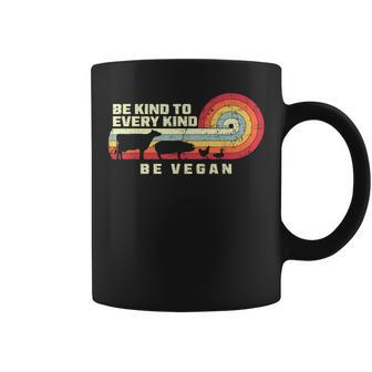 Vegan Be Kind To Every Kind Animal Rights Veganism Veggie Coffee Mug - Monsterry UK