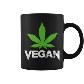 Vegan Marijuana Cannabis Weed Smoker Vegetarian Coffee Mug - Monsterry DE