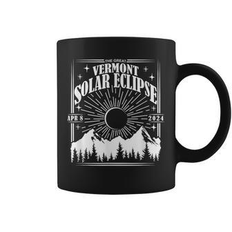Vermont Total Solar Eclipse 2024 Astrology Event Coffee Mug - Monsterry CA
