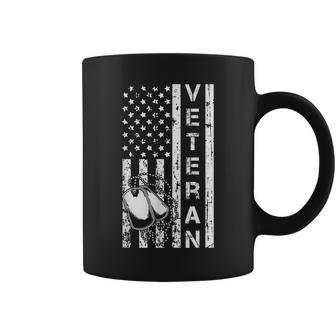 Veteran American Flag Dog Tag Father's Day Military Coffee Mug - Monsterry DE