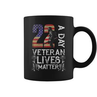 Veteran Matter Suicide Awareness Veteran 22 Day Usa Flag Coffee Mug - Monsterry