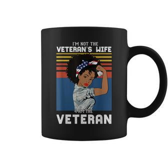 I Am Veteran Not Veterans Wife African American Veteran Girl Coffee Mug - Monsterry