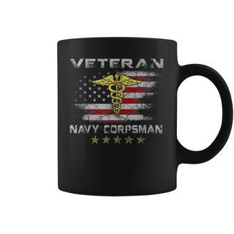 Veteran Proud Navy Corpsman Us Navy For Men Women Veteran Coffee Mug - Monsterry DE