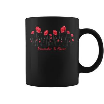 Veterans Day 2024 Usa Memorial Day Red Poppy Flower Military Coffee Mug - Thegiftio UK