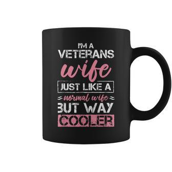 Veteran's Wife Like A Normal Wife But Cooler Veteran Wife Coffee Mug - Monsterry DE