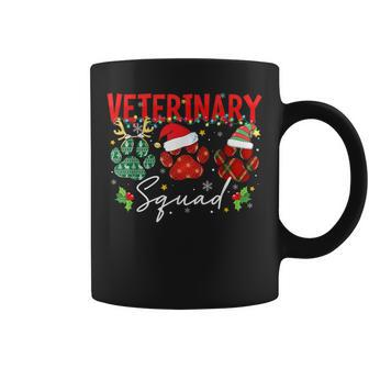 Veterinary Squad Paw Christmas Vet Tech Xmas Pajama Coffee Mug - Monsterry CA