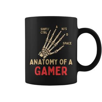Video Games Gaming Anatomy Of A Gamer Coffee Mug - Seseable