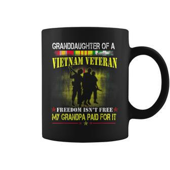 Vietnam Veteran Granddaughter My Grandpa Paid For It Coffee Mug - Monsterry