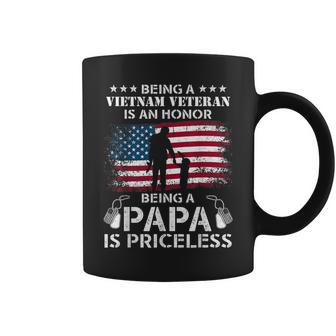 Being Vietnam Veteran Is An Honor Papa Is Priceless Coffee Mug - Monsterry