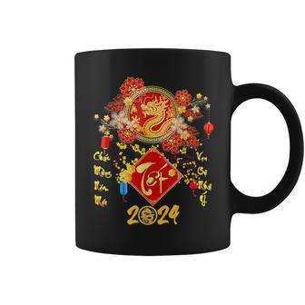 Vietnamese Lunar New Year 2024 Tet Viet Chuc Mung Nam Moi Coffee Mug | Mazezy